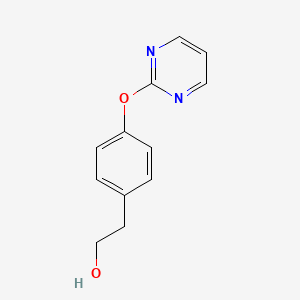 molecular formula C12H12N2O2 B8660138 2-(4-(Pyrimidin-2-yloxy)phenyl)ethanol 