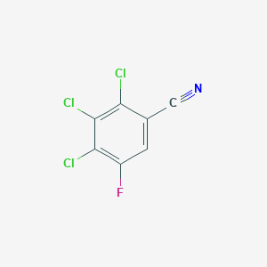 molecular formula C7HCl3FN B8660178 2,3,4-Trichloro-5-fluorobenzonitrile CAS No. 104455-97-2