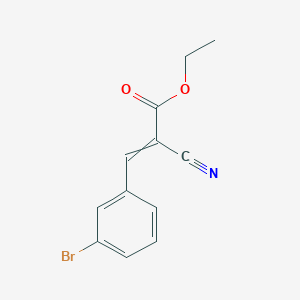 molecular formula C12H10BrNO2 B8660186 3-(3-Bromo-phenyl)-2-cyano-acrylic acid ethyl ester 
