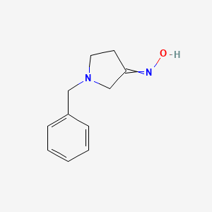 molecular formula C11H14N2O B8660222 3-Pyrrolidinone, 1-(phenylmethyl)-, oxime CAS No. 66832-28-8
