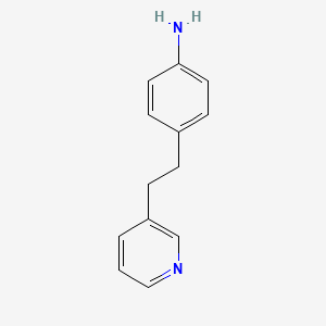molecular formula C13H14N2 B8660254 Benzenamine,4-[2-(3-pyridinyl)ethyl]- 