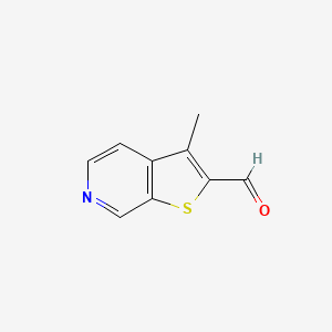molecular formula C9H7NOS B8660259 3-Methylthieno[2,3-c]pyridine-2-carbaldehyde 