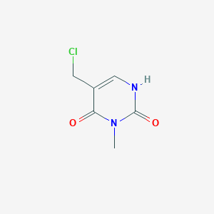 molecular formula C6H7ClN2O2 B8660276 5-(Chloromethyl)-3-methylpyrimidine-2,4(1H,3H)-dione CAS No. 32079-00-8