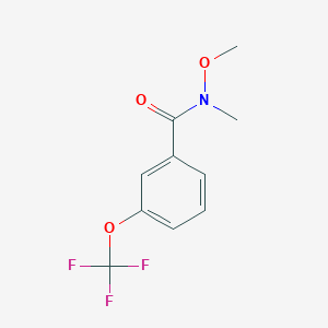 molecular formula C10H10F3NO3 B8660300 N-methoxy-N-methyl-3-(trifluoromethoxy)benzamide 