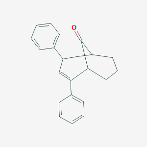 molecular formula C21H20O B8660303 2,4-Diphenylbicyclo[3.3.1]non-2-en-9-one CAS No. 16643-41-7