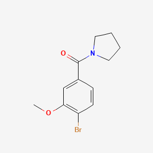 molecular formula C12H14BrNO2 B8660310 (4-Bromo-3-methoxyphenyl)(pyrrolidin-1-yl)methanone CAS No. 876752-72-6
