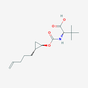 L-Valine, 3-methyl-N-[[[(1R,2R)-2-(4-penten-1-yl)cyclopropyl]oxy]carbonyl]-