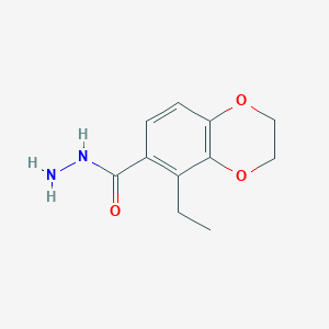 molecular formula C11H14N2O3 B8660419 5-Ethyl-2,3-dihydro-1,4-benzodioxine-6-carbohydrazide CAS No. 755014-58-5