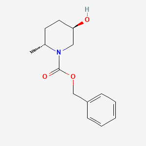 molecular formula C14H19NO3 B8660442 Benzyl (2R,5R)-5-hydroxy-2-methylpiperidine-1-carboxylate 