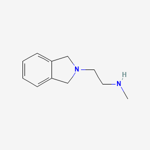 molecular formula C11H16N2 B8660510 2-[2-(Methylamino)ethyl]-1,3-dihydroisoindole 