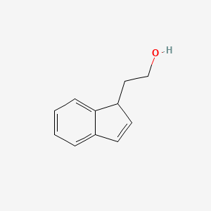 molecular formula C11H12O B8660543 2-(1H-Inden-1-yl)ethan-1-ol CAS No. 37867-98-4