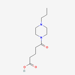 molecular formula C12H22N2O3 B8660564 5-Oxo-5-(4-propylpiperazin-1-yl)pentanoic acid 