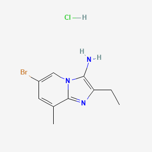 6-Bromo-2-ethyl-8-methylimidazo[1,2-a]pyridin-3-amine hydrochloride