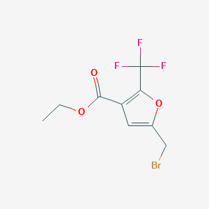 Ethyl 5-(bromomethyl)-2-(trifluoromethyl)furan-3-carboxylate