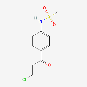 N-[4-(3-chloro-1-oxopropyl)phenyl]methanesulfonamide