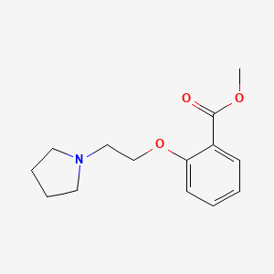 molecular formula C14H19NO3 B8660760 Methyl 2-(2-(pyrrolidin-1-yl)ethoxy)benzoate CAS No. 825618-99-3