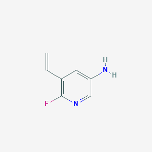 molecular formula C7H7FN2 B8660783 5-Ethenyl-6-fluoropyridin-3-amine CAS No. 209329-00-0