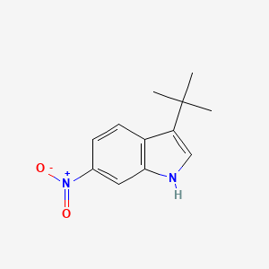 molecular formula C12H14N2O2 B8660794 3-(tert-Butyl)-6-nitro-1h-indole 