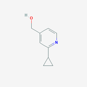 molecular formula C9H11NO B8660850 (2-Cyclopropylpyridin-4-yl)methanol 