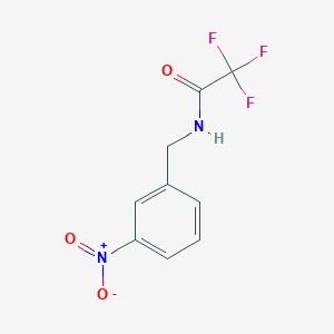 molecular formula C9H7F3N2O3 B8660859 Acetamide, 2,2,2-trifluoro-N-[(3-nitrophenyl)methyl]- 