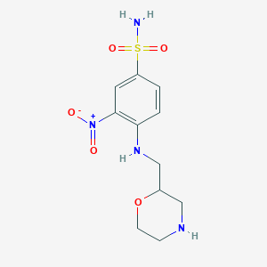 4-(Morpholin-2-ylmethylamino)-3-nitrobenzenesulfonamide