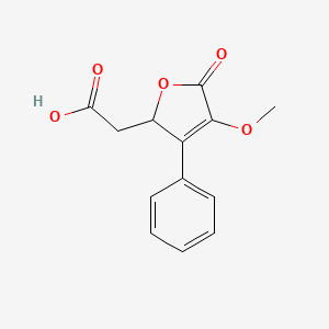 2-(2,5-Dihydro-4-methoxy-5-oxo-3-phenyl-2-furyl)acetic acid