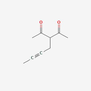 molecular formula C9H12O2 B8660978 3-Acetyl-5-heptyn-2-one CAS No. 33831-86-6