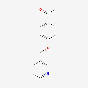 molecular formula C14H13NO2 B8661007 4'-(3-Pyridinylmethoxy)acetophenone 