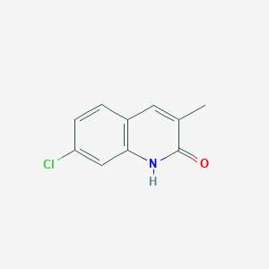 molecular formula C10H8ClNO B8661013 7-Chloro-3-methyl-1H-quinolin-2-one CAS No. 59412-11-2