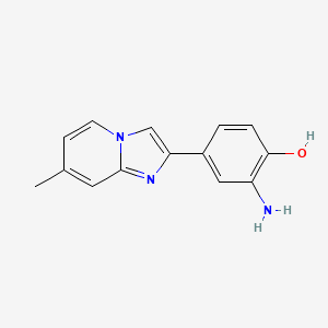 2-Amino-4-(7-methylimidazo[1,2-a]pyridin-2-yl)phenol