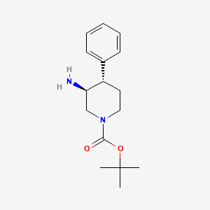molecular formula C16H24N2O2 B8661146 tert-butyl (3S,4S)-3-amino-4-phenylpiperidine-1-carboxylate CAS No. 1357073-14-3
