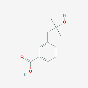 molecular formula C11H14O3 B8661211 3-(2-Hydroxy-2-methylpropyl)benzoic acid 