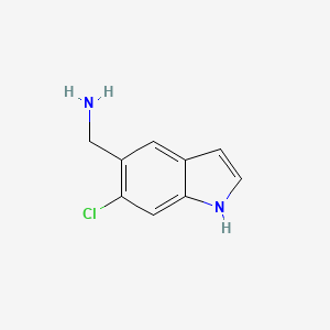 (6-chloro-1H-indol-5-yl)methanamine