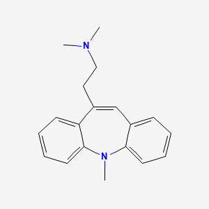 molecular formula C19H22N2 B8661240 5H-Dibenz(b,f)azepine, 10-(2-(dimethylamino)ethyl)-5-methyl- CAS No. 30490-51-8