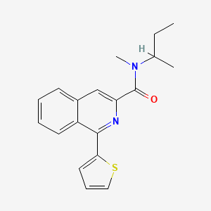N-(Butan-2-yl)-N-methyl-1-(thiophen-2-yl)isoquinoline-3-carboxamide
