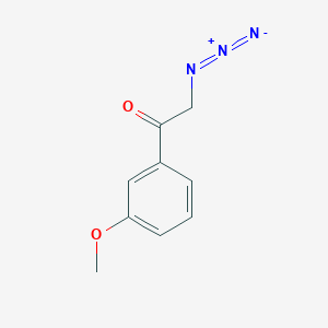 molecular formula C9H9N3O2 B8661364 2-Azido-1-(3-methoxyphenyl)ethanone 