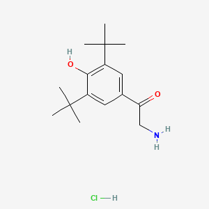 4-(2-Aminoacetyl)-2,6-di-tert-butylphenol hydrochloride
