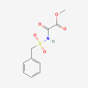 molecular formula C10H11NO5S B8661450 Methyl oxo[(phenylmethanesulfonyl)amino]acetate CAS No. 85195-24-0