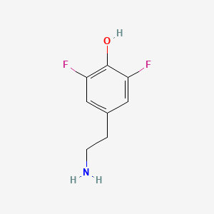 molecular formula C8H9F2NO B8661451 Benzeneethanamine, 3,5-difluoro-4-hydroxy- 