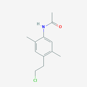 molecular formula C12H16ClNO B8661491 N-[4-(2-Chloroethyl)-2,5-dimethylphenyl]acetamide CAS No. 690978-47-3