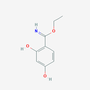molecular formula C9H11NO3 B8661513 Ethyl 2,4-dihydroxybenzimidate 