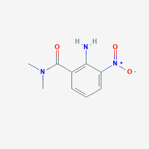 molecular formula C9H11N3O3 B8661521 2-Amino-N,N-dimethyl-3-nitrobenzamide CAS No. 473734-51-9