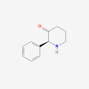 molecular formula C11H13NO B8661611 (2S)-2-phenyl-3-piperidone CAS No. 398488-48-7