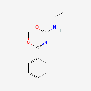 molecular formula C11H14N2O2 B8661626 Methyl N-(ethylcarbamoyl)benzenecarboximidate CAS No. 118543-74-1