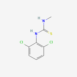 molecular formula C8H8Cl2N2S B8661655 Thiourea, N-(2,6-dichlorophenyl)-N'-methyl- CAS No. 30725-76-9