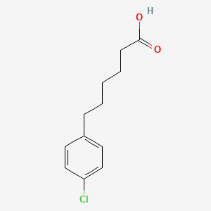 molecular formula C12H15ClO2 B8661687 6-(4-Chlorophenyl)hexanoic acid CAS No. 54887-73-9