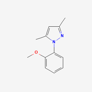 molecular formula C12H14N2O B8661711 1-(2-Methoxyphenyl)-3,5-dimethyl-1H-pyrazole 
