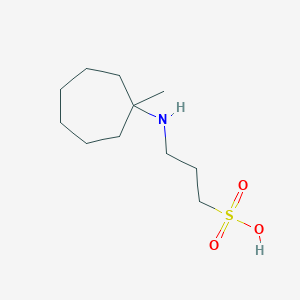 molecular formula C11H23NO3S B8661732 3-[(1-Methylcycloheptyl)amino]propane-1-sulfonic acid CAS No. 819863-19-9