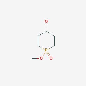 molecular formula C6H11O3P B8661754 1-Methoxyphosphinan-4-one 1-oxide 
