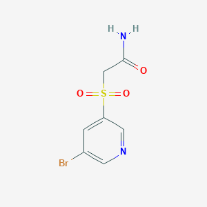 molecular formula C7H7BrN2O3S B8661773 2-(5-Bromopyridin-3-ylsulfonyl)acetamide 
